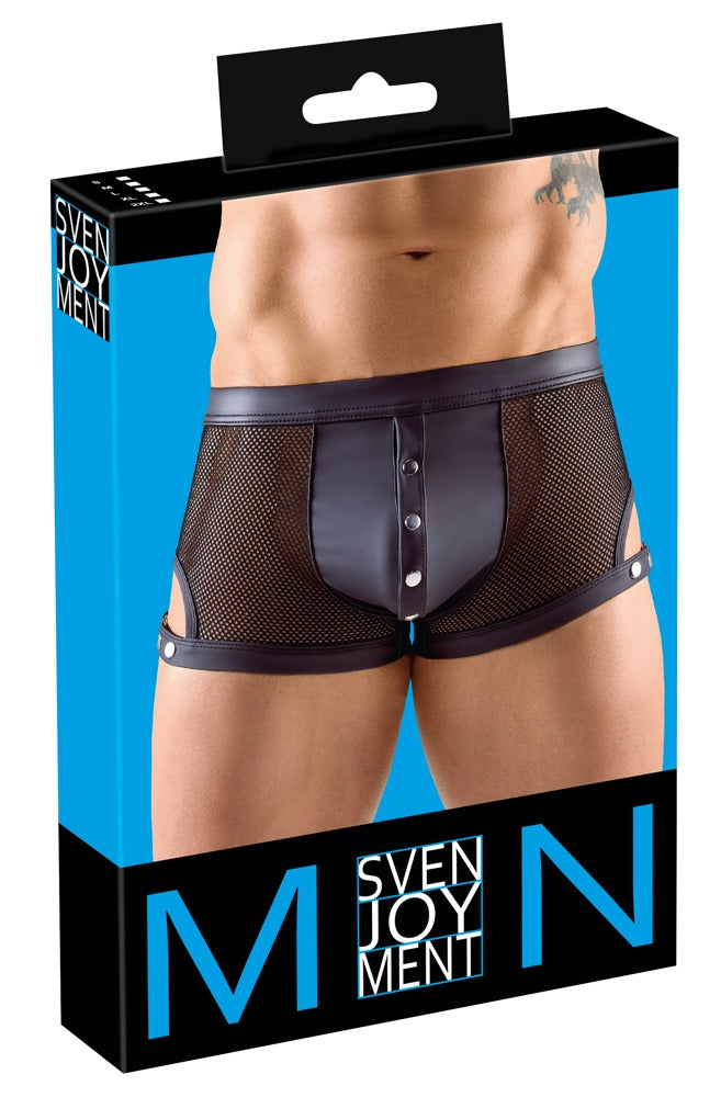 SVENJOYMENT Herren-Netz-Pants mit Schenkelriemen