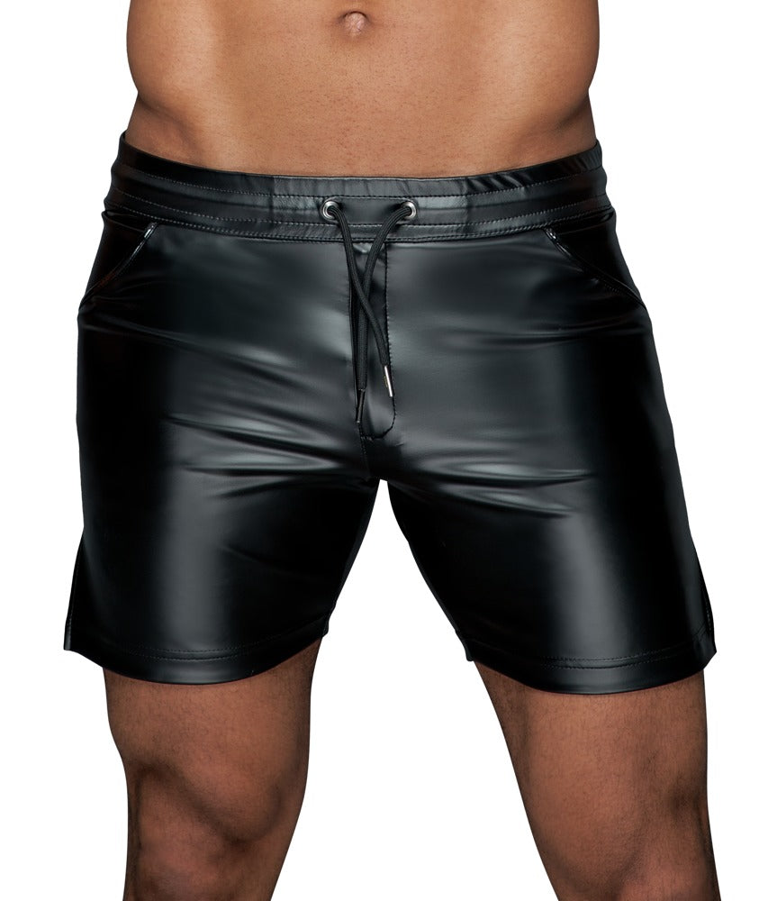 NOIR Herren-Shorts im Powerwetlook