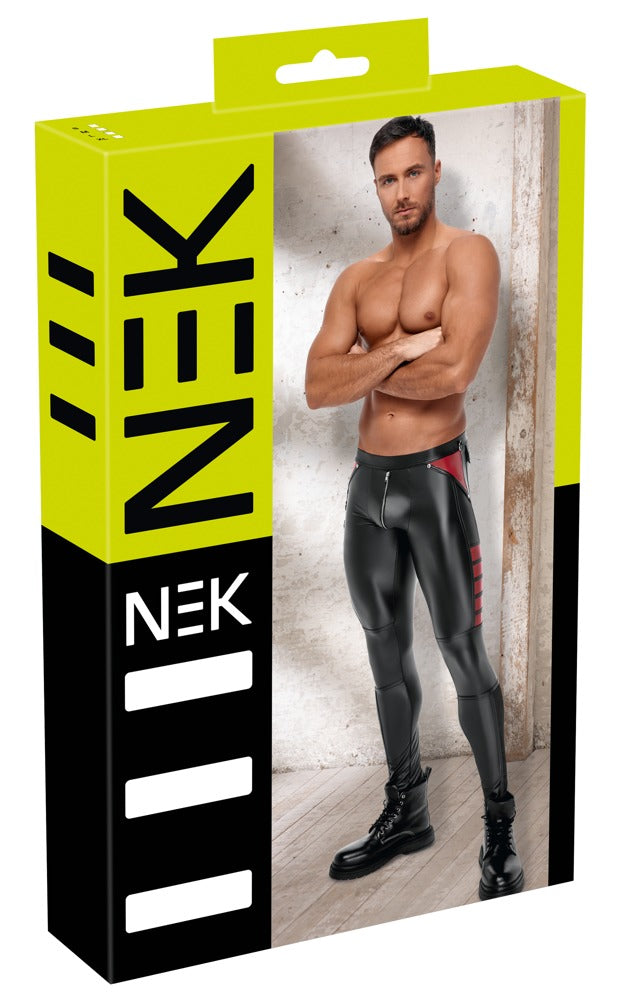NEK Herren Hose Schwarz/rot