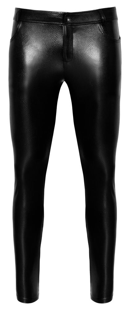 NOIR Herren-Hose in Schlangenhaut-Optik