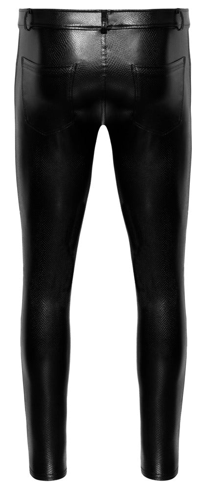 NOIR Herren-Hose in Schlangenhaut-Optik
