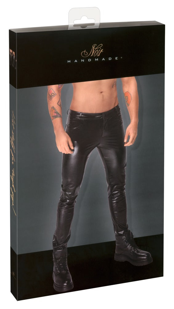NOIR Herren-Hose in Schlangenhaut-Optik