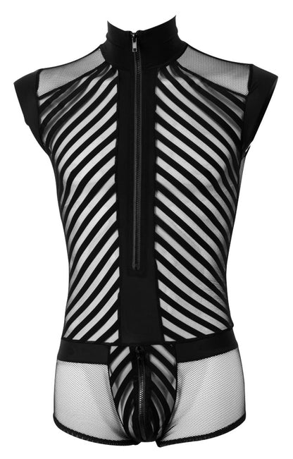 SVENJOYMENT Herren-Body in Harness-Optik mit Zip