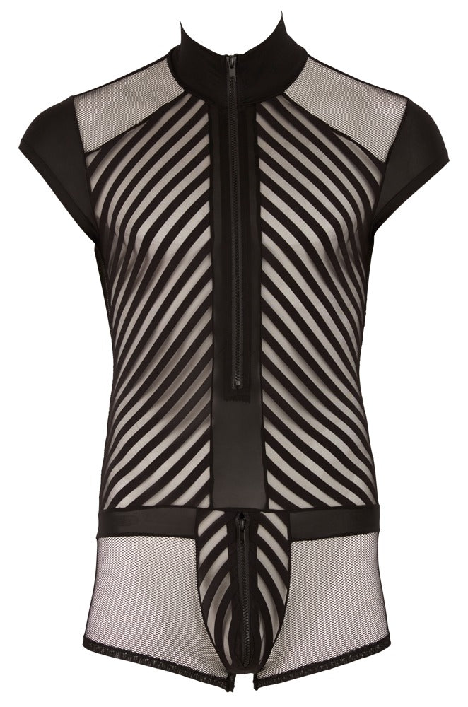 SVENJOYMENT Herren-Body in Harness-Optik mit Zip