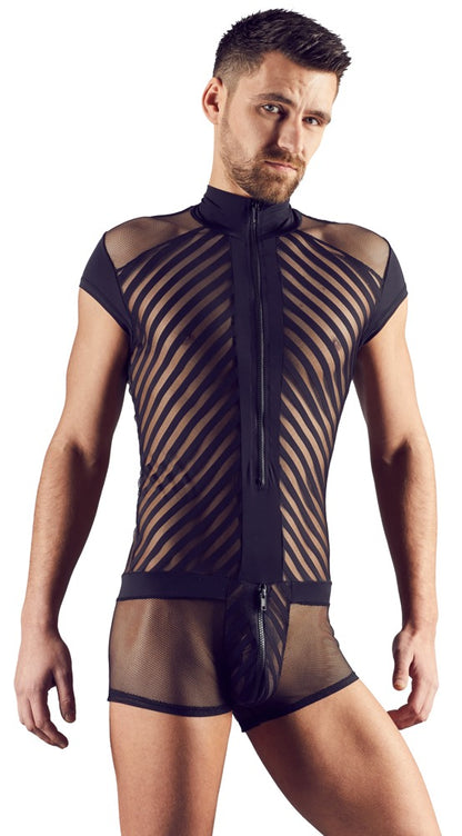 SVENJOYMENT Herren-Body in Harness-Optik mit Zip