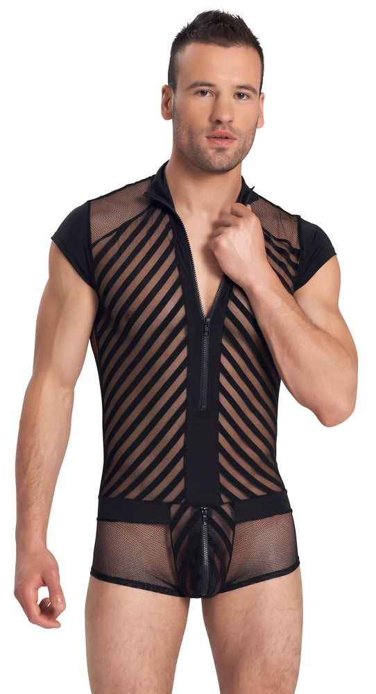 SVENJOYMENT Herren-Body in Harness-Optik mit Zip