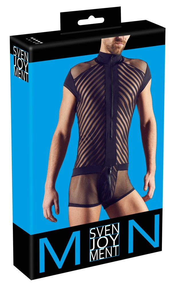 SVENJOYMENT Herren-Body in Harness-Optik mit Zip