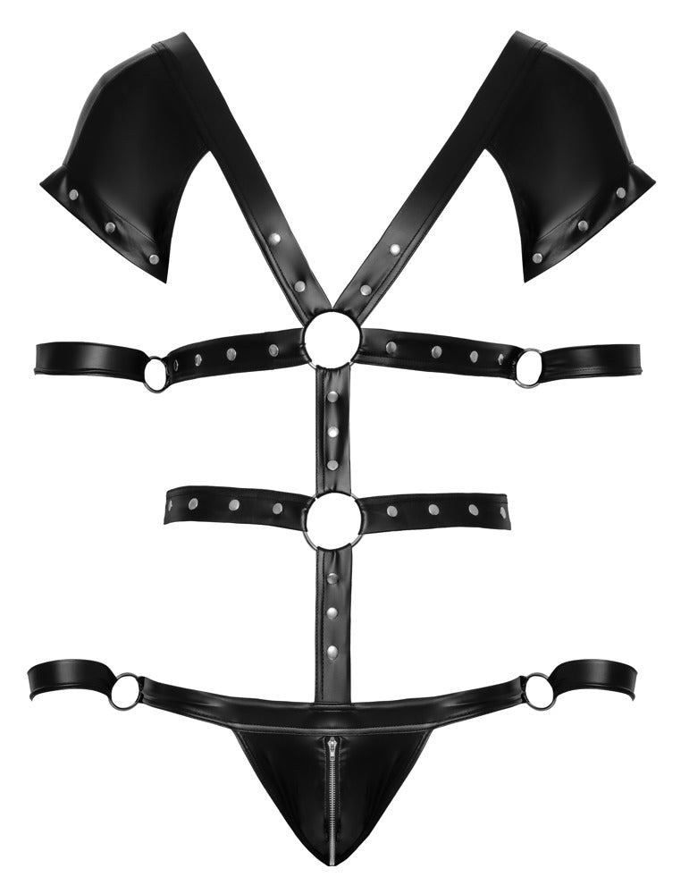 SVENJOYMENT Herren-Harnessbody mit 4 Fesseln
