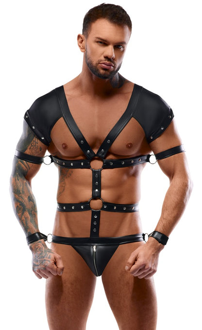 SVENJOYMENT Herren-Harnessbody mit 4 Fesseln