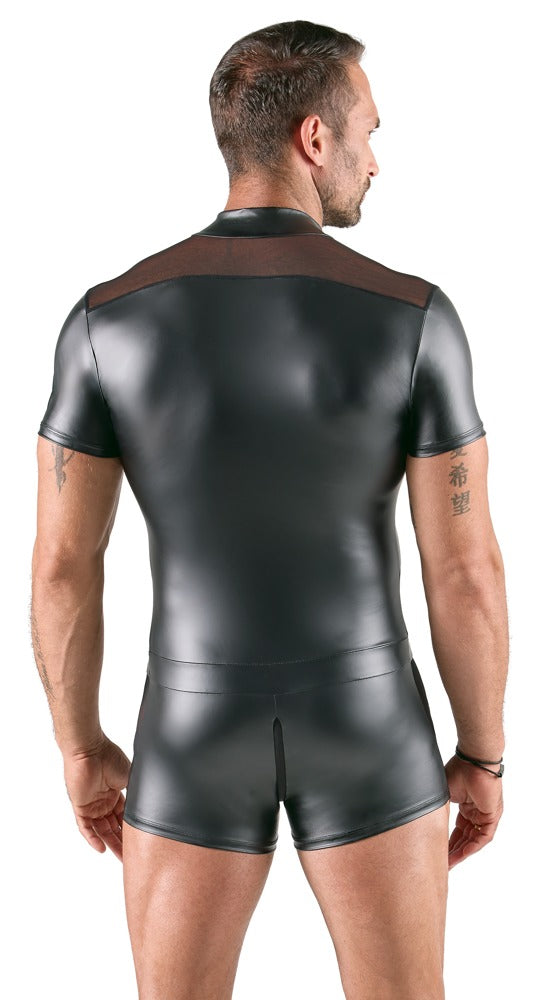 SVENJOYMENT Herren-Kurzoverall mit Stehkragen