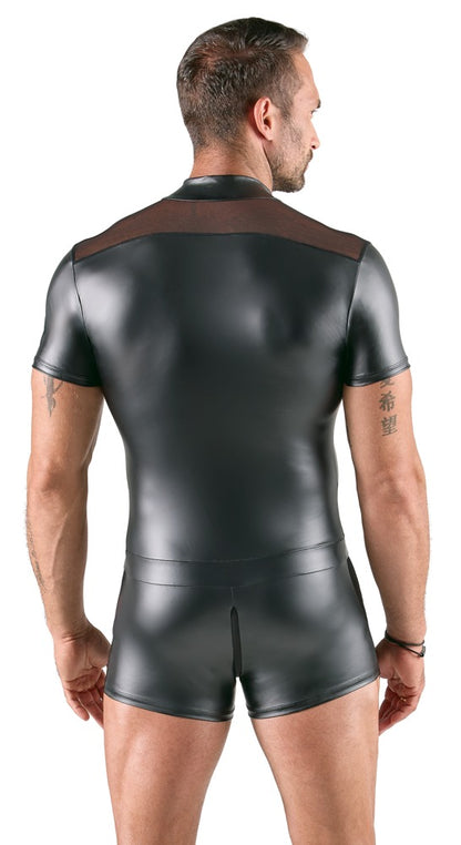 SVENJOYMENT Herren-Kurzoverall mit Stehkragen