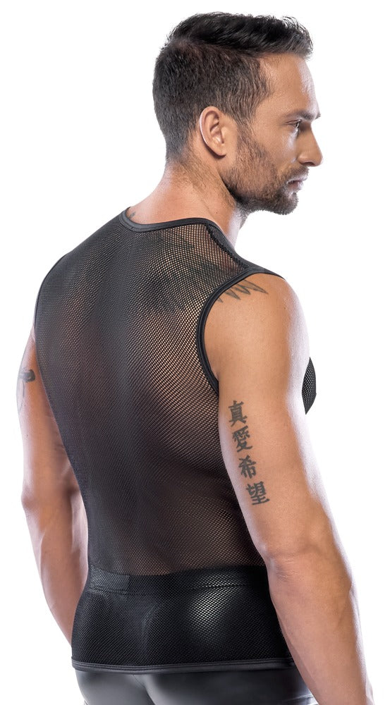 SVENJOYMENT Herren-Netzshirt aus grobem Netz