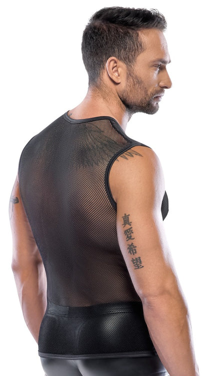 SVENJOYMENT Herren-Netzshirt aus grobem Netz