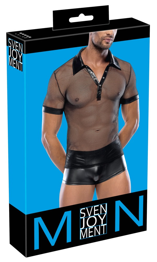 SVENJOYMENT Herren-Shirt mit Polokragen