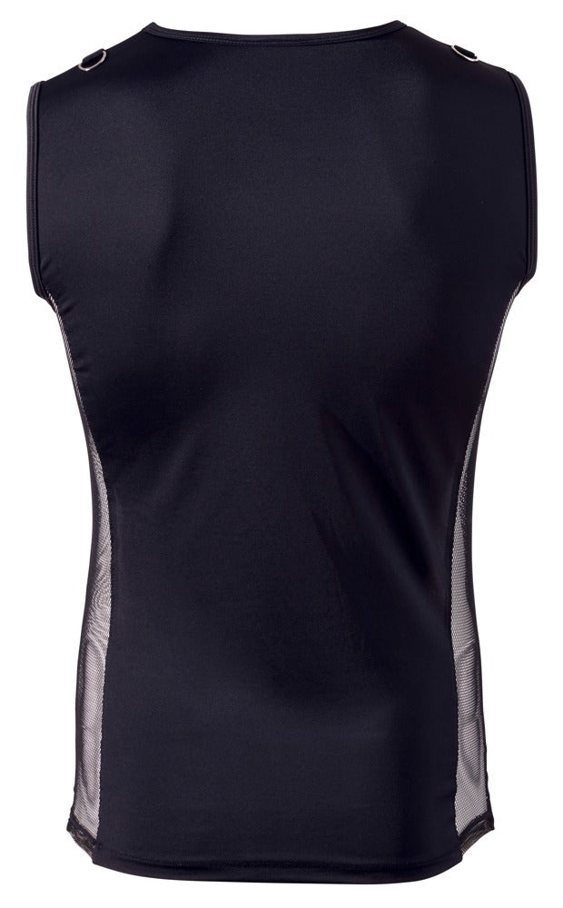SVENJOYMENT Herren-Shirt mit Fishnet und D-Ringen