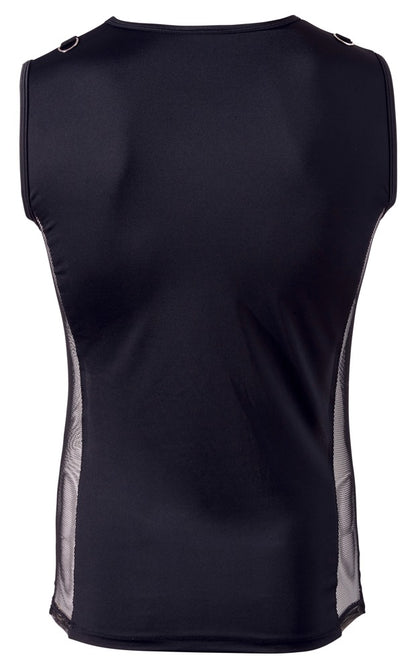SVENJOYMENT Herren-Shirt mit Fishnet und D-Ringen