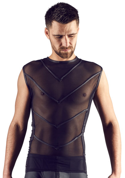 SVENJOYMENT Herren-Shirt mit aufgesteppten Streifen