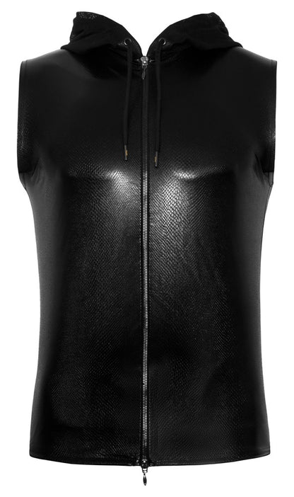 NOIR Herren-Kapuzenshirt in Schlangenhaut-Optik