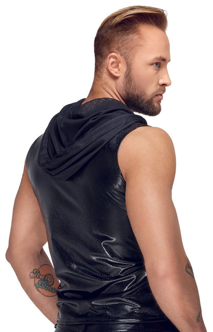 NOIR Herren-Kapuzenshirt in Schlangenhaut-Optik