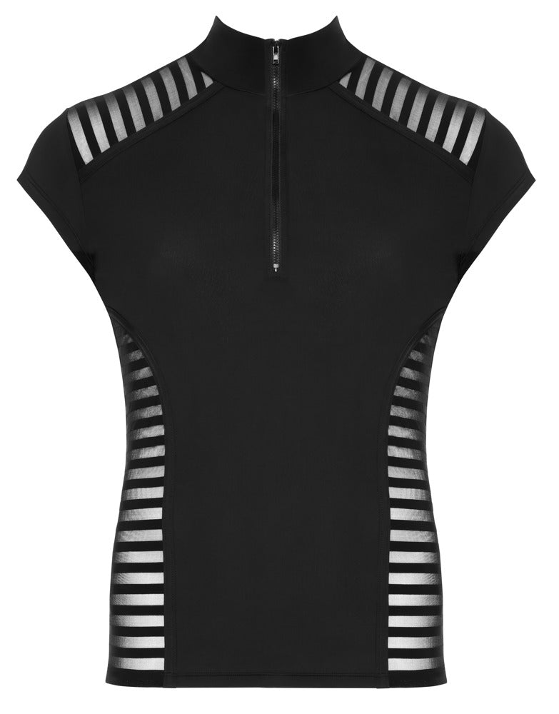 SVENJOYMENT Herren-Shirt mit Stehkragen und Zip