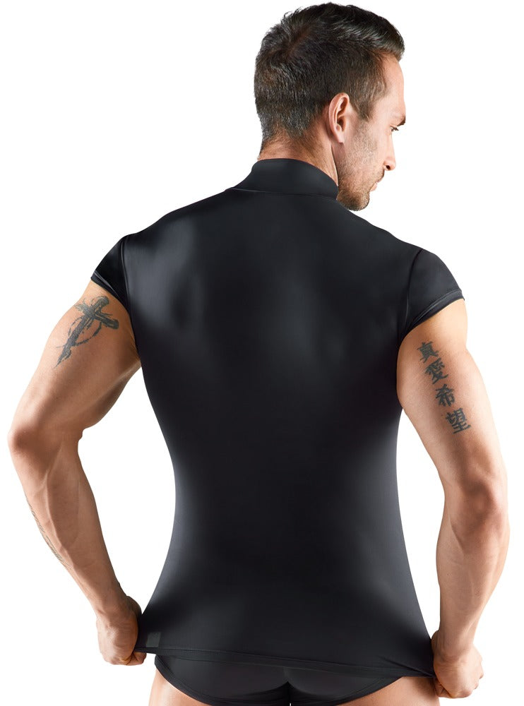 SVENJOYMENT Herren-Shirt mit Stehkragen und Zip