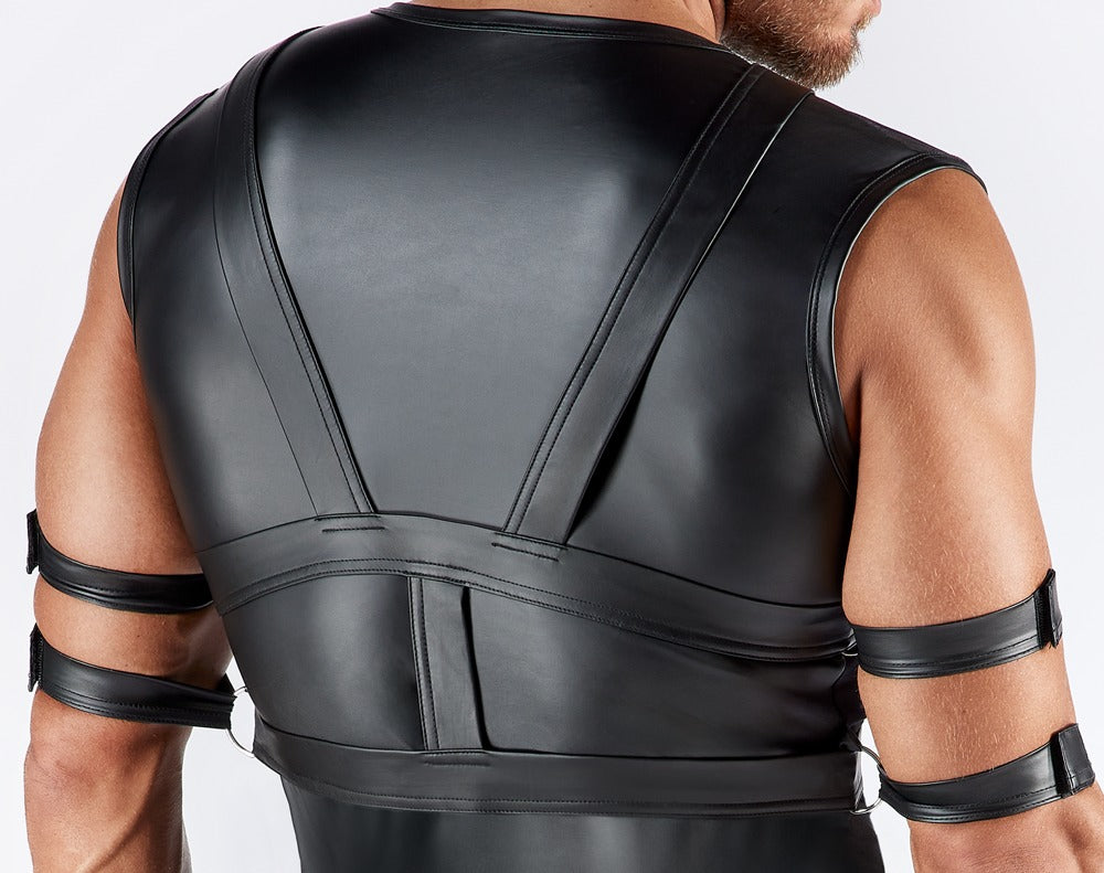 SVENJOYMENT Herren-Shirt-und-Harness-Set mit 4 Fesseln
