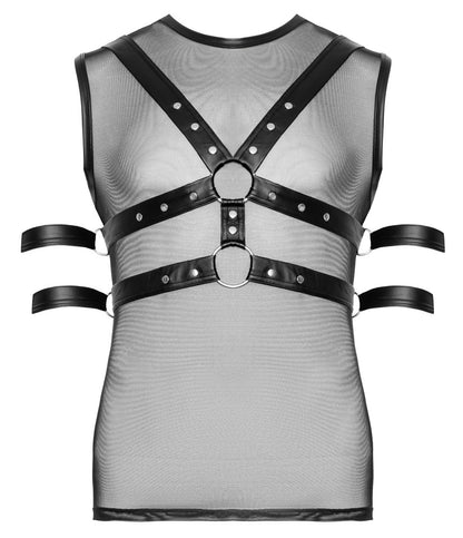 SVENJOYMENT Herren-Shirt-und-Harness-Set mit 4 Fesseln