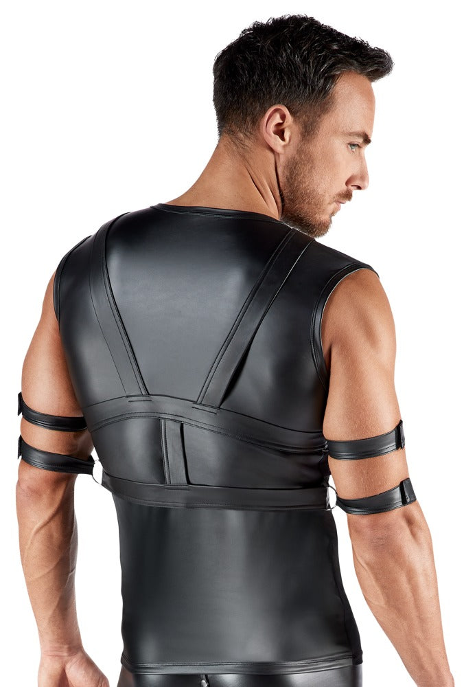 SVENJOYMENT Herren-Shirt-und-Harness-Set mit 4 Fesseln