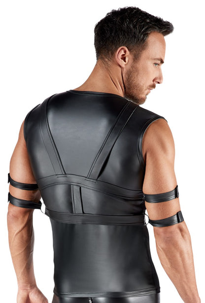 SVENJOYMENT Herren-Shirt-und-Harness-Set mit 4 Fesseln