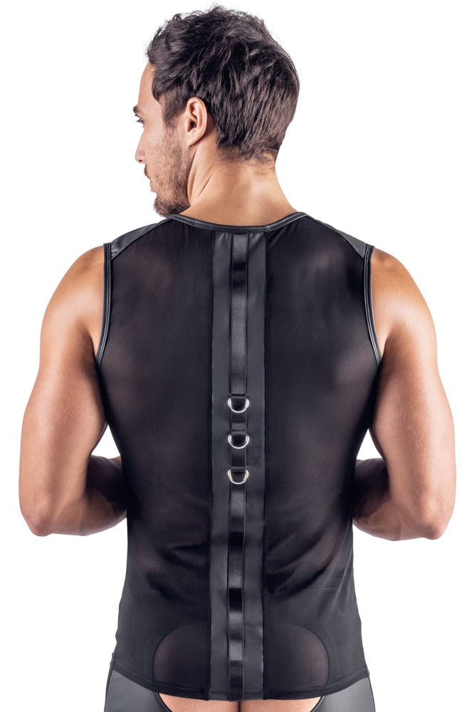 SVENJOYMENT Herren-Netz-Shirt mit Soft-Handfesseln