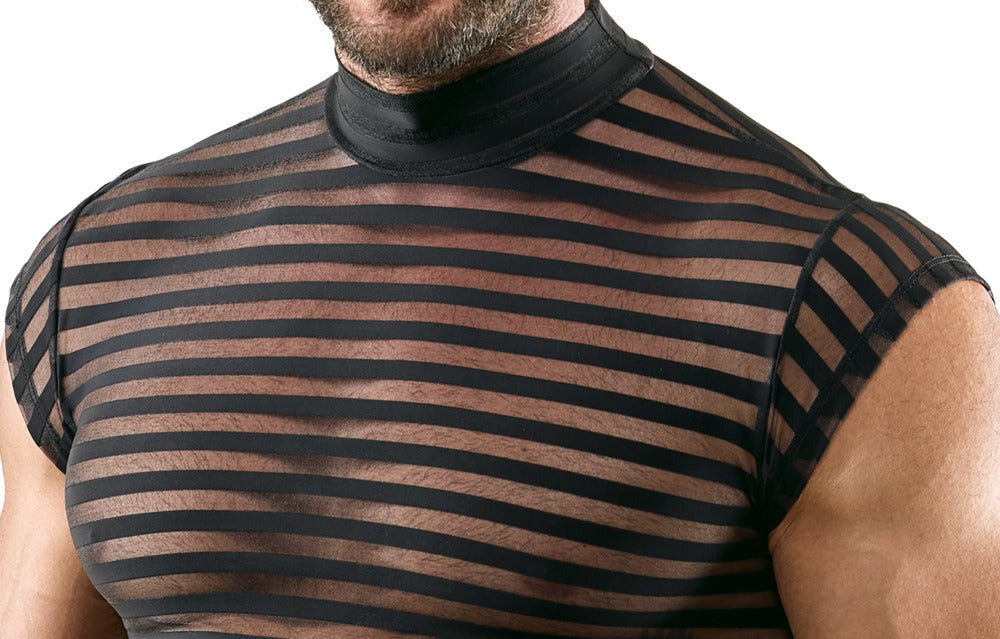 SVENJOYMENT Herren-Shirt im Querstreifen-Look