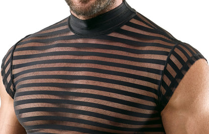SVENJOYMENT Herren-Shirt im Querstreifen-Look