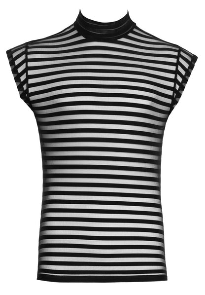 SVENJOYMENT Herren-Shirt im Querstreifen-Look