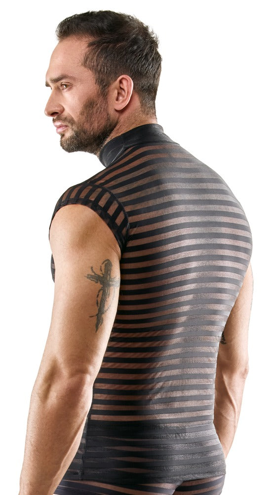 SVENJOYMENT Herren-Shirt im Querstreifen-Look