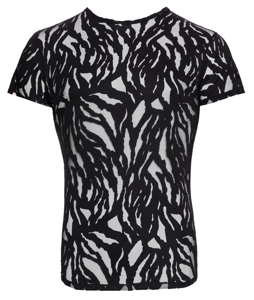 SVENJOYMENT Herren-Shirt in Ausbrenner-Optik