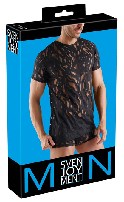 SVENJOYMENT Herren-Shirt in Ausbrenner-Optik