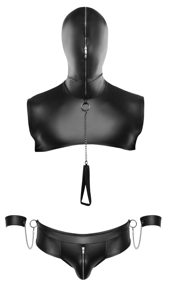 SVENJOYMENT Herren-Bondage-Set mit Kapuzen-Top