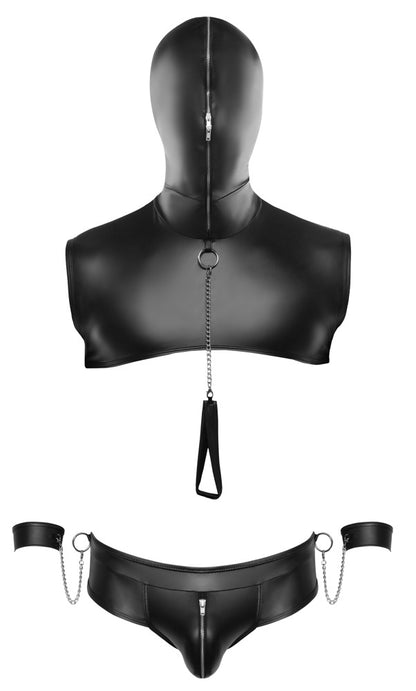 SVENJOYMENT Herren-Bondage-Set mit Kapuzen-Top