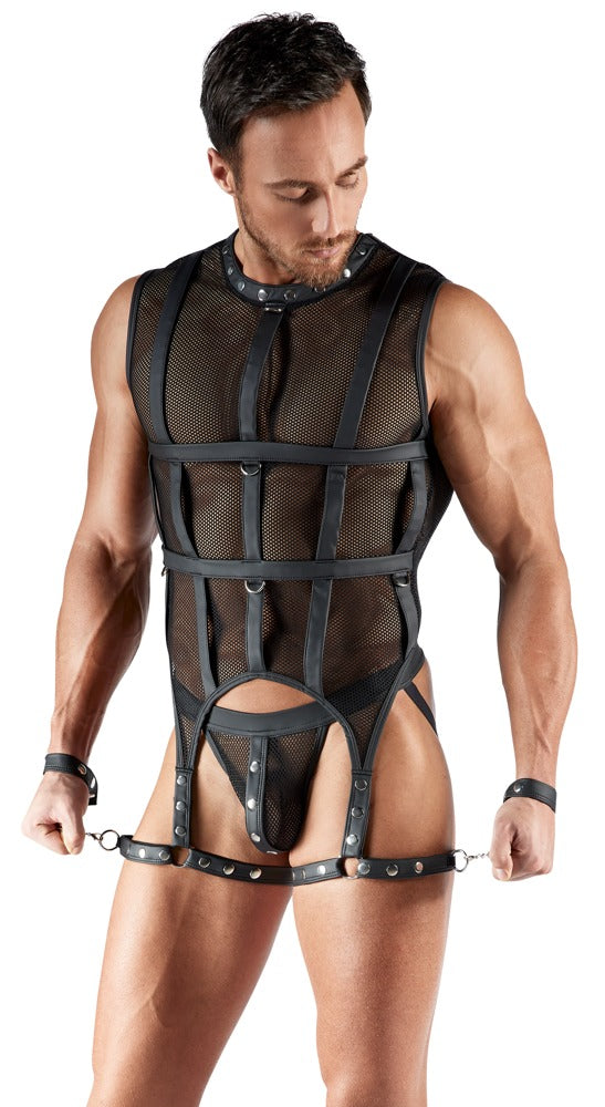 SVENJOYMENT Herren-Bondage-Netz-Set mit Jock