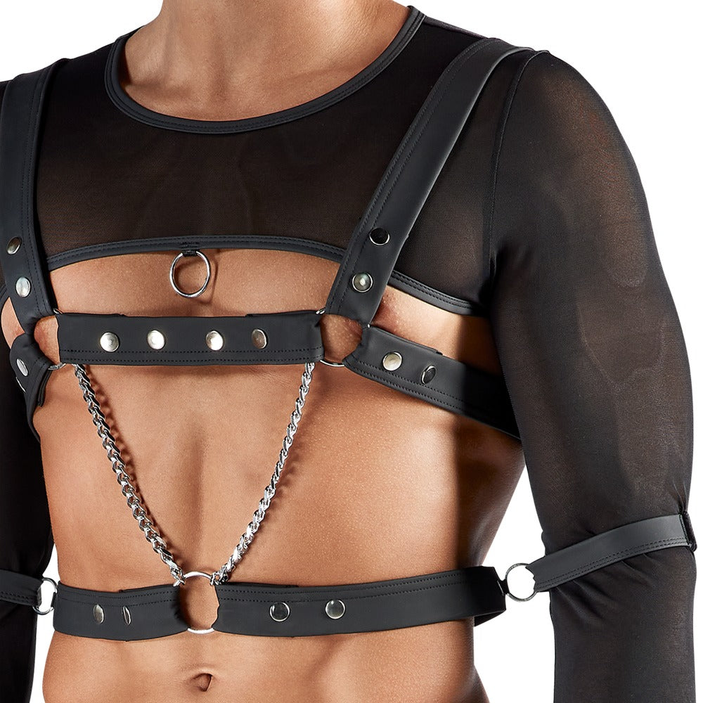 SVENJOYMENT Herren-Bondage-Set mit Crop-Top und Jock