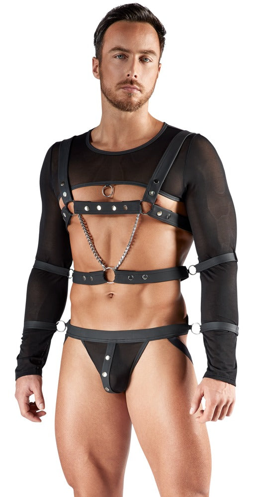 SVENJOYMENT Herren-Bondage-Set mit Crop-Top und Jock