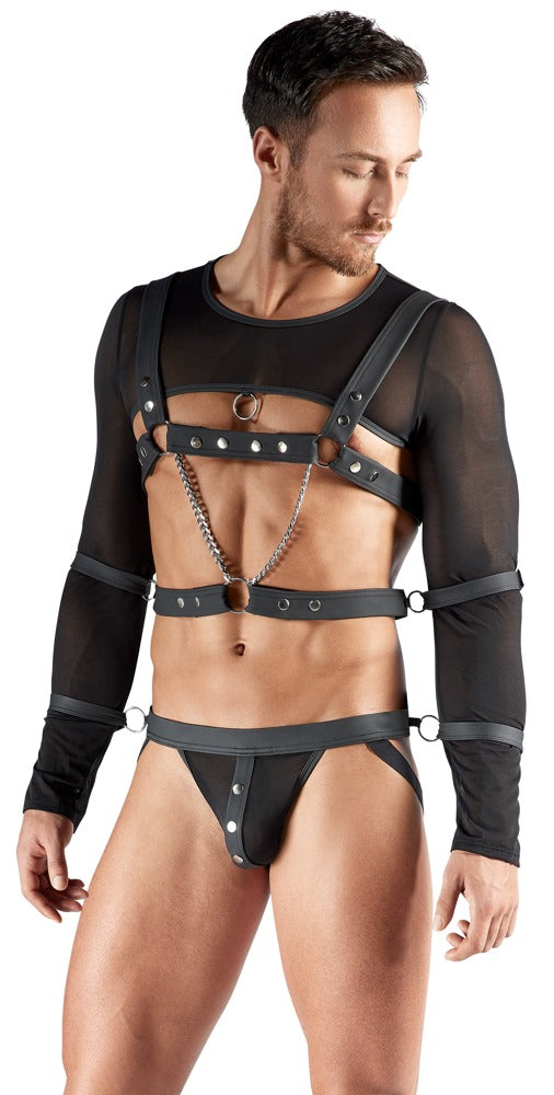 SVENJOYMENT Herren-Bondage-Set mit Crop-Top und Jock