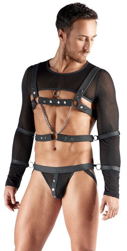 SVENJOYMENT Herren-Bondage-Set mit Crop-Top und Jock