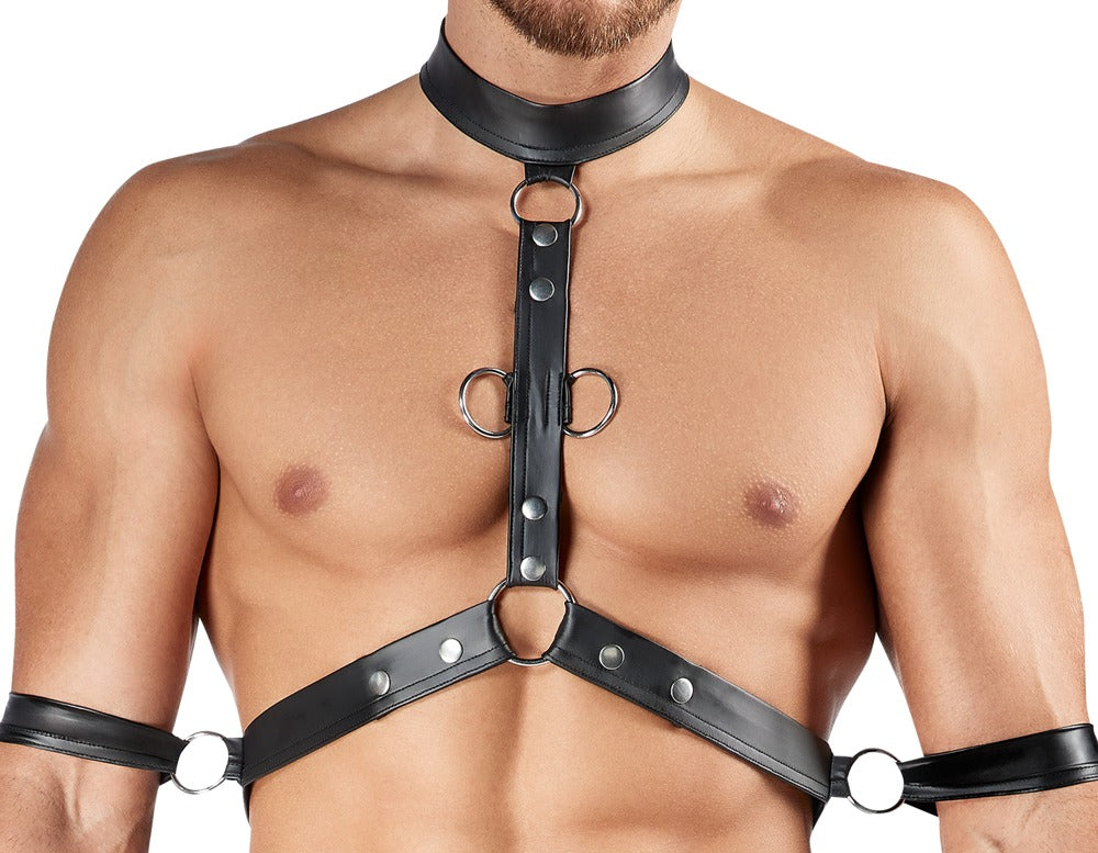 SVENJOYMENT Herren-Harness-Pants-Set mit 4 Fesseln