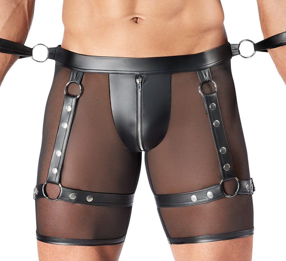 SVENJOYMENT Herren-Harness-Pants-Set mit 4 Fesseln