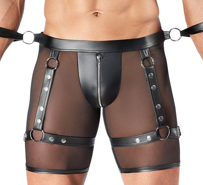SVENJOYMENT Herren-Harness-Pants-Set mit 4 Fesseln