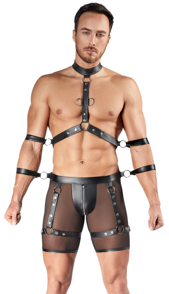 SVENJOYMENT Herren-Harness-Pants-Set mit 4 Fesseln