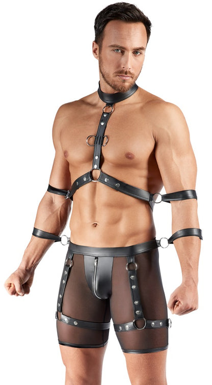 SVENJOYMENT Herren-Harness-Pants-Set mit 4 Fesseln