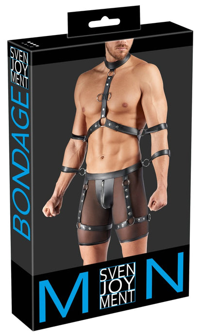 SVENJOYMENT Herren-Harness-Pants-Set mit 4 Fesseln