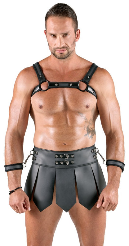 SVENJOYMENT Herren-Gladiator-Rock mit Brustharness